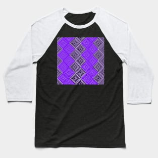 geometric purple diamond pattern Baseball T-Shirt